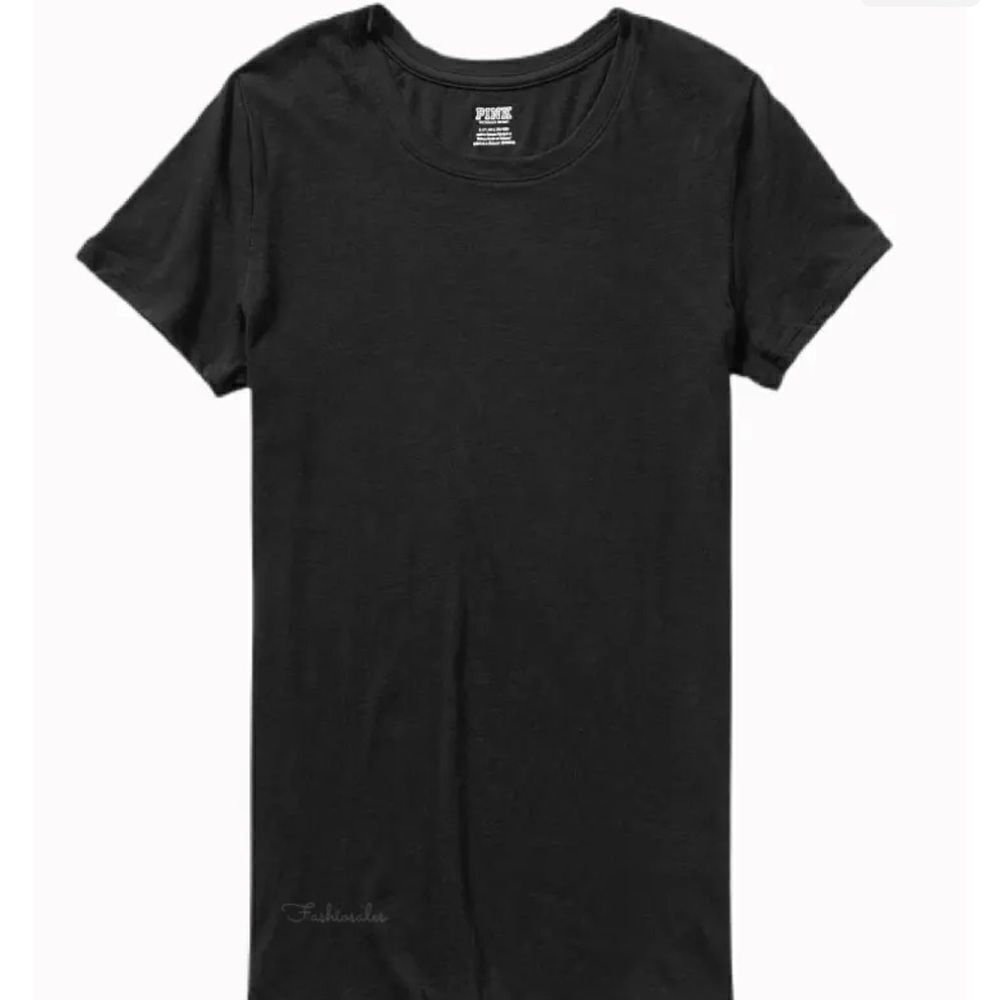 Victoria’s Secret Pink Cotton Perfect Crew neck Short sleeve Tee t-shirt black